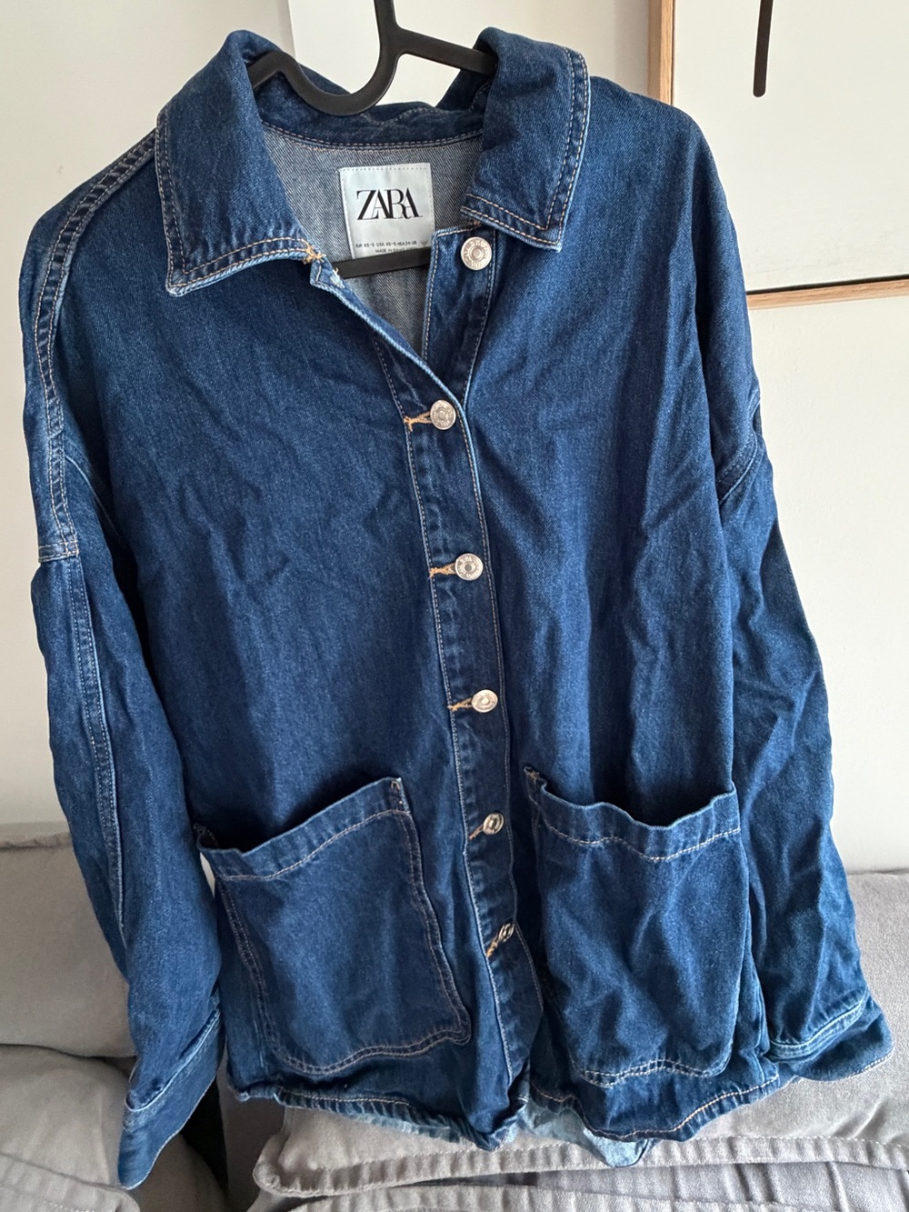 Zara TRF Oversized Denim
 jacket